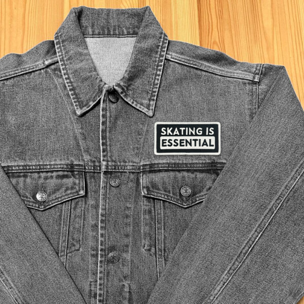 Alternative view of Skating is Essential Patch